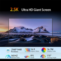 Moniteur portable de 24.5 pouces 165Hz 2.5K 2560x1440 5ms Réponse Connexion Type-C Haut-parleurs intégrés Jeux et films