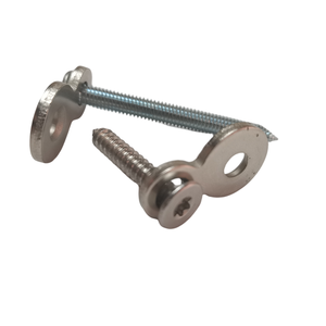 Support de réparation avec vis de fixation 2 trous, connecteur de plaques précieuses, plaques d'angle lisses et plat, couleur argent vente en gros 50 pièces - Product Image 4