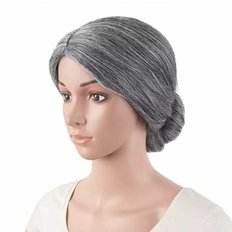 Peluca de pelo blanco para hombre viejo, disfraz de Cosplay, vestido de abuelita para el día de la semana, para el día de la semana - Product Image 1
