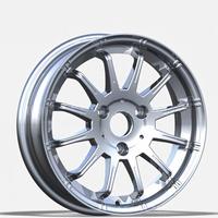 Llantas de acero cromadas de 15 pulgadas para tuning, con adaptador de buje de rueda multirradio para Mercedes-Benz Smart (Modelo A45115) 3 orificios PCD 112