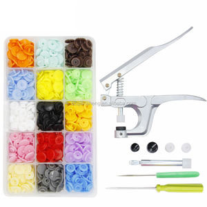 Pince à presser en métal pour boutons-pression T3, <span class=keywords><strong>T5</strong></span>, T8, pince à presser pour boutons-pression + 150 pièces de boutons-pression en résine plastique <span class=keywords><strong>T5</strong></span> pour couches lavables - Product Image 6