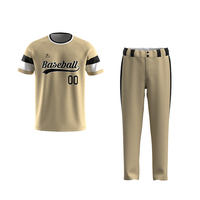 Uniforme de Baseball Personnalisé Design Tissu T-Shirt de Baseball Toutes Séries Uniforme d'Entraînement d'Équipe
