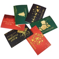 Ensemble de cartes de Noël élégantes, design rétro magnifique, couleurs et tailles personnalisées, impression numérique, cartes de vœux pour Noël