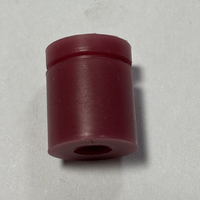 Anneau anti-vibration en silicone rouge et noir, taille personnalisable