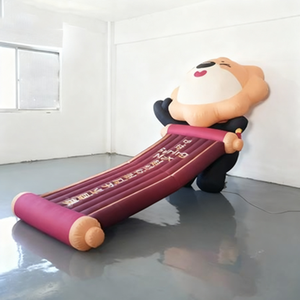 Colonnes d'air gonflables personnalisées en forme de lion et de couplet, décoration de dessin animé pour centres commerciaux, sites touristiques et magasins populaires sur internet - Product Image 4