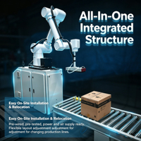 Robot Colaborativo Universal Automático de 6 Ejes para Paletización de Botellas de Agua/Bebidas
