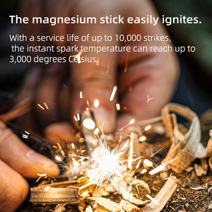 Fournitures de camping de <span class=keywords><strong>survie</strong></span> Équipement d'escalade en plein air <span class=keywords><strong>Bushcraft</strong></span> Fire Equipment Utilisé pour la randonnée-Bâtons de feu pour souffler le feu - Product Image 4