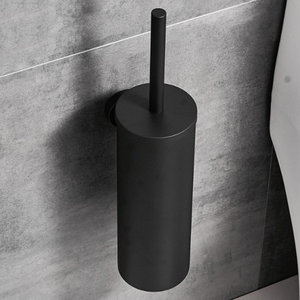 Porte-<span class=keywords><strong>brosse</strong></span> de toilette en acier inoxydable noir, <span class=keywords><strong>brosse</strong></span> de nettoyage pour salle de bain, <span class=keywords><strong>brosse</strong></span> de toilette murale - Product Image 3