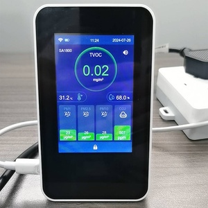 Tuya APP ワイヤレス IAQ メーター PM1/PM2.5/PM10/TVOC/RH/TEMP/CO2/HCHO/CO ポータブル室内空気質花粉テスターモニター - Product Image 6