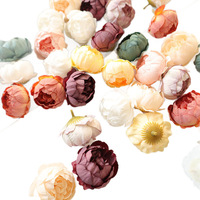 Accessoires pour cheveux en soie artificielle de pivoine faits à la main de style européen, embellissements pour boîtes de cadeaux de mariage, décorations pour la maison, fournitures de bricolage
