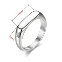 Bague vierge en acier inoxydable 316 plaqué or 18 carats pour gravure laser personnalisée, bijoux DIY, bague signet, vente en gros