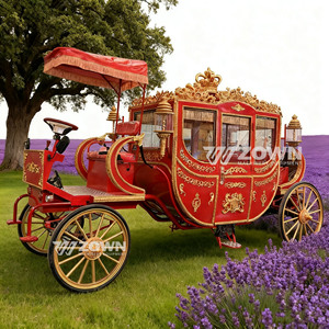 Prix d'usine – Carrosse électrique et à chevaux de luxe, style royal victorien vintage, pour parcs équestres et attractions touristiques - Product Image 2