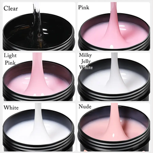 Hızlı yapı lehçe tırnak jeli 150g kapalı islatın Uv Led temizle renk Oem oluşturucu jöle jöle oluşturucu inşaat uzatma tırnak jeli - Product Image 2
