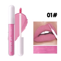 Rouge à lèvres liquide mat imperméable, gloss minéral, 6 couleurs, format voyage 2,8 ml