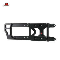 POISON FROG 76002 support de plaque d'immatriculation en acier inoxydable pleine grandeur noir pour Jeep Wrangler JL accessoire extérieur cadre de plaque d'immatriculation