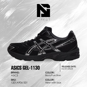 Asics Gel 1130 'black Pure Silver' Chaussures de sport pour entraînement croisé et fitness, baskets de course pour hommes - Product Image 6