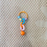 Porte-clés pendentif créatif à maillons de chaîne, couleur vent, pour carte DIY, accessoire 30mm, breloque de sac clochette