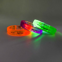 2023 VIBBON nouveautés LOGO personnalisé DMX pour les événements 512 Radio contrôlée fête LED clignotant Bracelet LED Bracelet