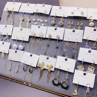 Boucles d'oreilles pendantes de luxe en argent S925 avec zircons incrustés, style courtisan, en alliage scintillant avec strass, vente en gros