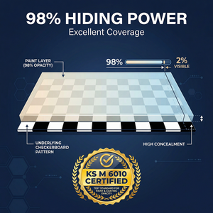 Pintura protectora a base de agua de alto brillo, antimanchas, fácil de limpiar, que conserva el brillo, para revestimiento decorativo de superficies exteriores. - Product Image 5