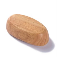 Ecologisch verantwoorde houten macaron schaal van essenhout, mangosteen noten schaal, dessertkommen voor fruit, brood, gebak, houten serveerschaal