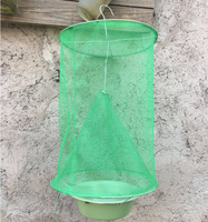 Piège à mouches Cage à suspendre en extérieur Attrape-mouches Contrôle des nuisibles Attrape-insectes Attrape-insectes réutilisable Pliable Tueur pour utilisation à la ferme et au jardin
