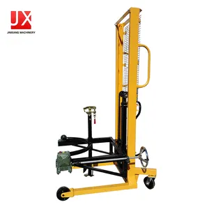 Chinese Forklift Manual Oil Drum Stacker Truck Lifting Tools Hydraulic Hand Forklift Oil Drum Lifter Stacker Trolley