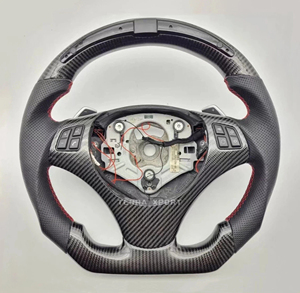 Volante de Cuero Compatible con BMW E81 E87 E82 E88 E30 E36 E46 E90 E91 E92 E93 E34 E39 E60 E61 E63 E38 E65 E84 E83 E53 E70 E71 - Product Image 6