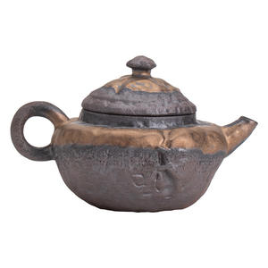Service à thé Kung Fu <span class=keywords><strong>en</strong></span> grès rétro fait à la main bouilloire unique de petite taille avec <span class=keywords><strong>pot</strong></span> <span class=keywords><strong>en</strong></span> épicéa glaçure et passoire <span class=keywords><strong>en</strong></span> céramique verres à café - Product Image 5