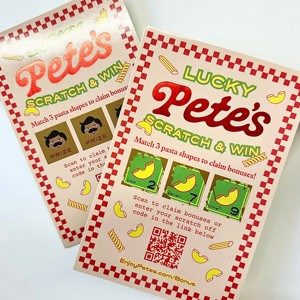 Funny Food Promotional Lottery Pack &amp; Business <strong>Card</strong> Gifts Digital <strong>Printing</strong> <strong>Scratch</strong> <strong>Card</strong> Design for Business Win - Product Image 4