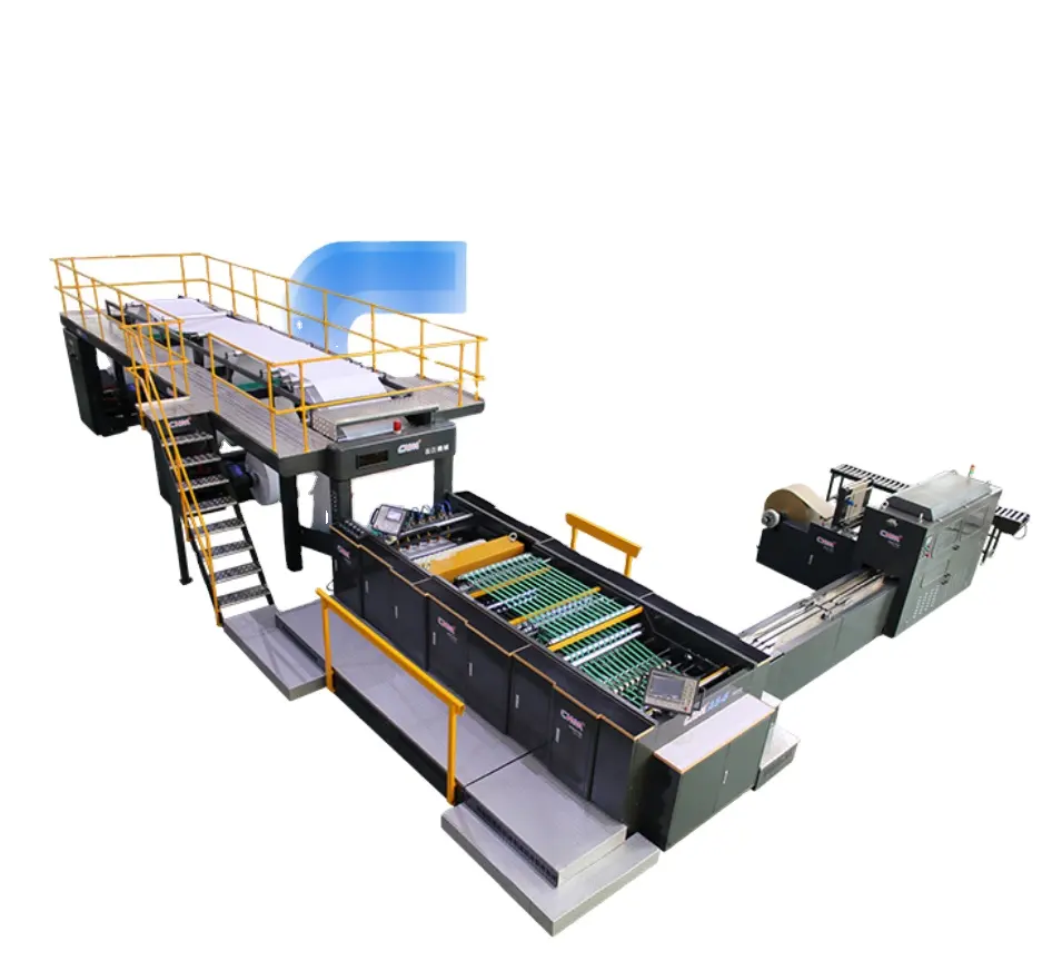 CHM fully automatic A4 copy paper sheeting and wrapping production line a4 paper cutting and packing machine