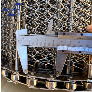 304 thép không gỉ thực phẩm cấp đồng bằng Dệt Hàn lưới băng tải - Product Image 3