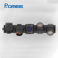 Barre de lumière LED mobile IP65 Tornado RGB + Jaune Citron 5*120W avec effet halo pour concerts en plein air, événements, spectacles, scènes