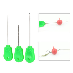 DORISEA Set di 4 Aghi da Pesca in Plastica Durevole e Portatile con Estrattore, Aghi con Fermaglio e Trapano per Esche per Spigola e Persico - Product Image 4