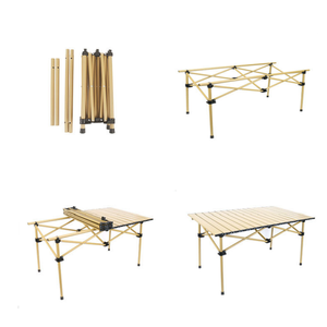 <span class=keywords><strong>Table</strong></span> pliable en acier chaise ensembles pliant Camping salle à manger <span class=keywords><strong>Table</strong></span> de pique-nique en plein air <span class=keywords><strong>valise</strong></span> Tables avec sac de rangement de transport gratuit - Product Image 5