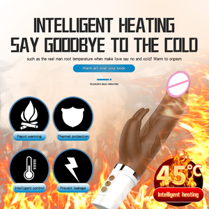 Automatische Up Down Teleskop Stretching Einziehbare Heizung Frauen Kaninchen Vibrieren Dildo Vibrator Für Weibliche Mastur bator - Product Image 3