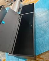 Support mural tout-en-un en acier inoxydable 304 sur mesure pour papier toilette, brosse WC, étagère téléphone et poubelle, avec niche sans rebord