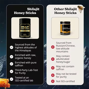 Pacote Personalizado por Atacado de Bastões de Resina Shilajit Orgânica Pura, 30 Bastões de Shilajit do Himalaia com Mel Orgânico para Homens - Product Image 5