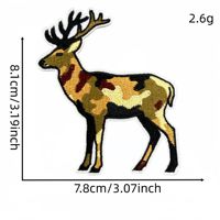 Écussons brodés personnalisés camouflage animaux sauvages, thermocollants ou à coudre, pour vêtements, sacs, chapeaux, décoration extérieure