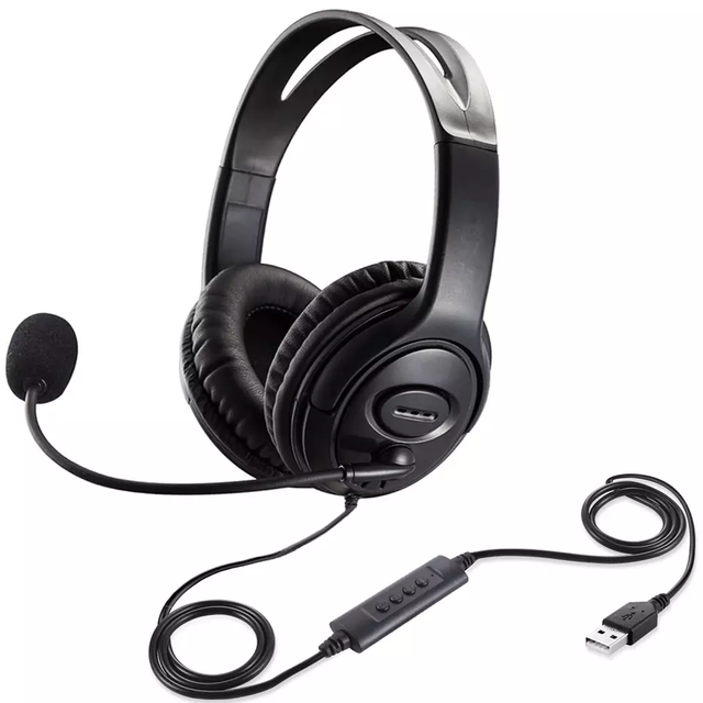 Under Desk Headphone Holder Usb Type C 3.5mm Adapter Skype Headset Single Jack Converter Cable Accessories Headphone