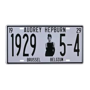 Nuevo producto personalizado EE. UU. Placas de matrícula de <span class=keywords><strong>coche</strong></span> Barato Metal Cartel de chapa en relieve Número de motocicleta 6*12 pulgadas Placa de aluminio Artesanía de metal - Product Image 6