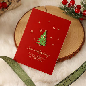 Caja de Regalo Navideña de Papel Recubierto de Alta Gama con Logotipo Personalizado, Caja de Lujo con Doble Puerta y Cinta, y Tarjeta de Felicitación para Marco de Fotos - Product Image 5