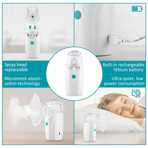 <span class=keywords><strong>Nebulizer</strong></span> Mesh Isi Ulang Bentuk Lucu Warna Putih Kemasan OEM untuk Bayi dan Dewasa - Product Image 6