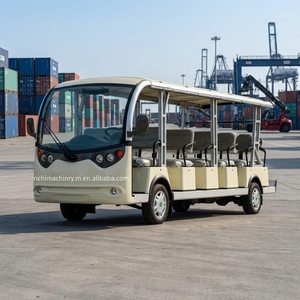 Autobús <span class=keywords><strong>Turístico</strong></span> Eléctrico al Aire Libre Sin Puertas, Vehículo de Transporte <span class=keywords><strong>Turístico</strong></span> Multipasajeros para <span class=keywords><strong>Alquiler</strong></span> en Parques Escénicos y Resorts - Product Image 3