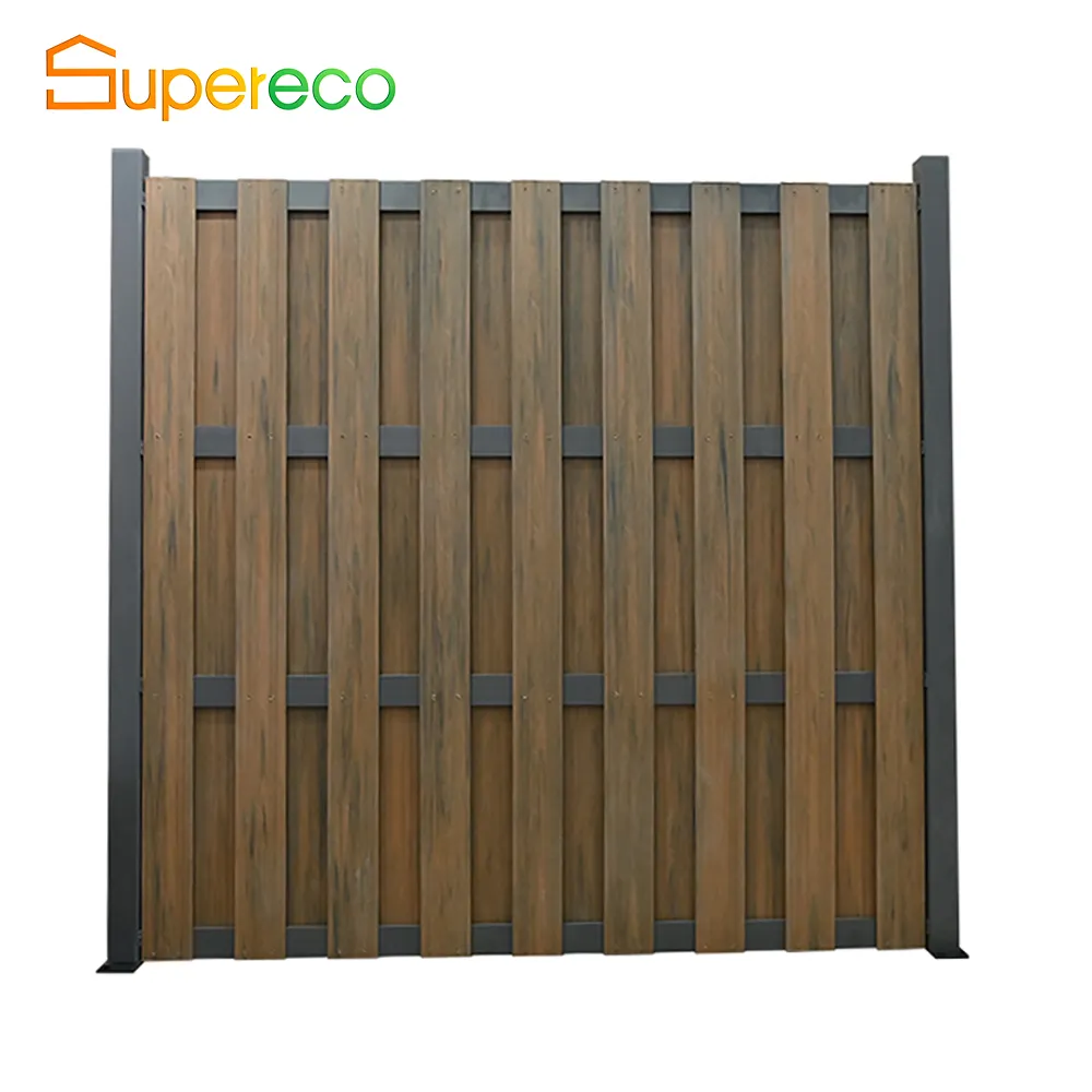 Garden Wpc Composite Wood Plastic Fence Post Panels Door Boards