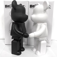 Brique d'ours de décoration extérieure DIY Design de haute qualité Statues en fibre de verre en résine Brique d'ours sur mesure