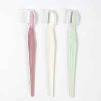 Rasoir à sourcils pliable de précision pour femme en acier inoxydable avec manche lisse pour le modelage des sourcils – Outil facial
