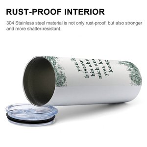Gobelet isotherme en acier inoxydable de 20 oz à double paroi, imprimé sur mesure, cadeau de fête - Product Image 6