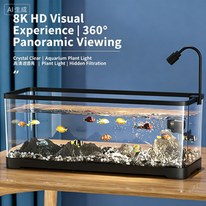 Nouveau terrarium écologique pour <span class=keywords><strong>tortues</strong></span> avec couvercle et plateforme de basking, terrarium de bureau pour reptiles pour la décoration de la maison - Product Image 4