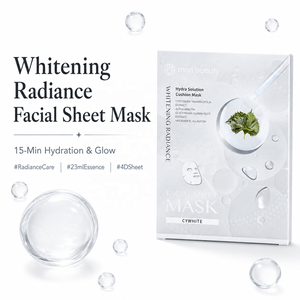 แผ่นมาส์กหน้า Natural Beauty Radiance ผสมอัลฟ่าอาร์บูติน สำหรับการดูแลผิวก่อนงานอีเว้นท์ - Product Image 1